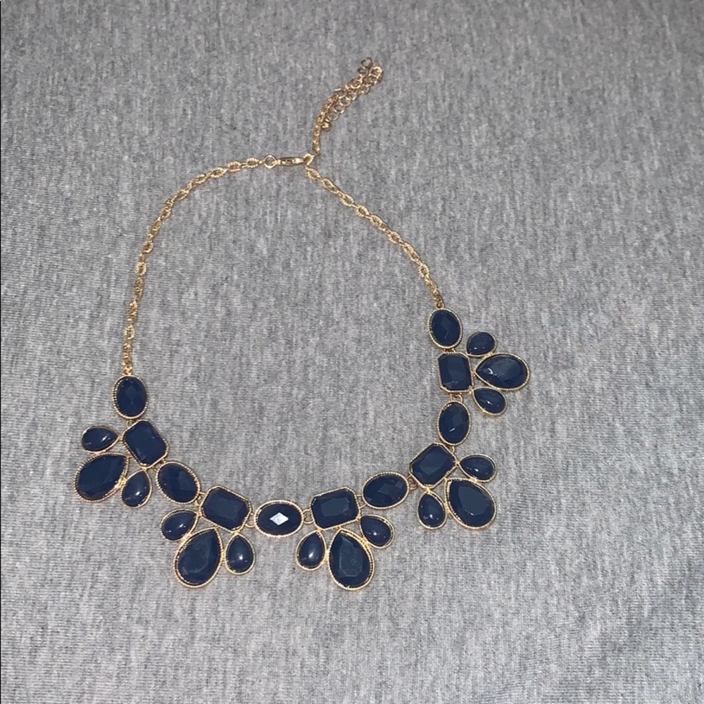 Yellow and blue necklace